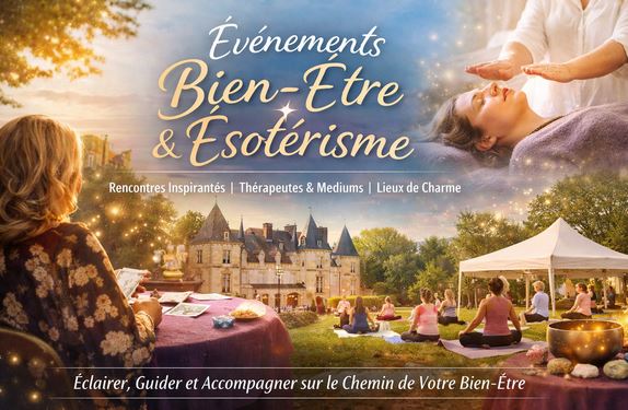 Découvrez pourquoi je crée des événements bien-être et ésotériques en France : médiumnité, thérapeutes, accompagnement, éveil et mieux-être tout au long de la vie.