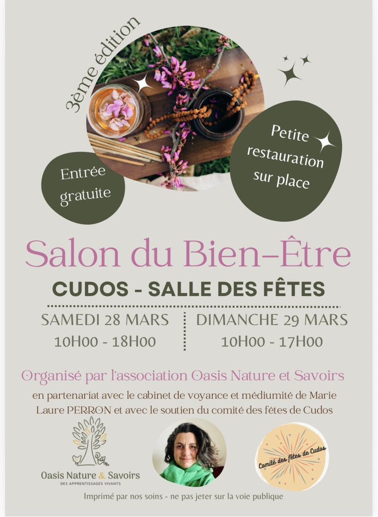 ✨ Lundi 23 mars 2026 – J-5 avant le Salon du Bien-Être à Cudos ✨
